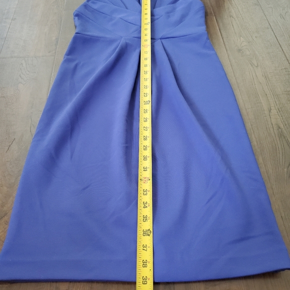 Adrienne Vittadini Fitted Dress Size 6 Blue Summer Business Casual Design Front - Picture 6 of 10